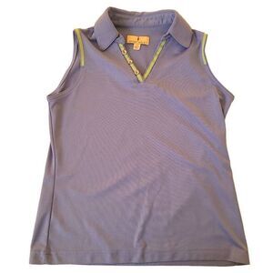 Sport Haley Womens Golf Sleeveless Polo Tank Top Small